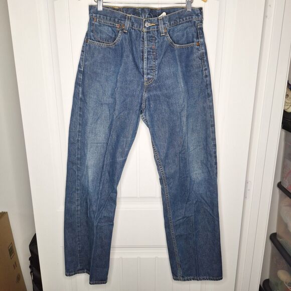 Vintage Levis 583 Lot 53 Jeans Mens 32x32 Blue Denim Straight Fit Medium Wash